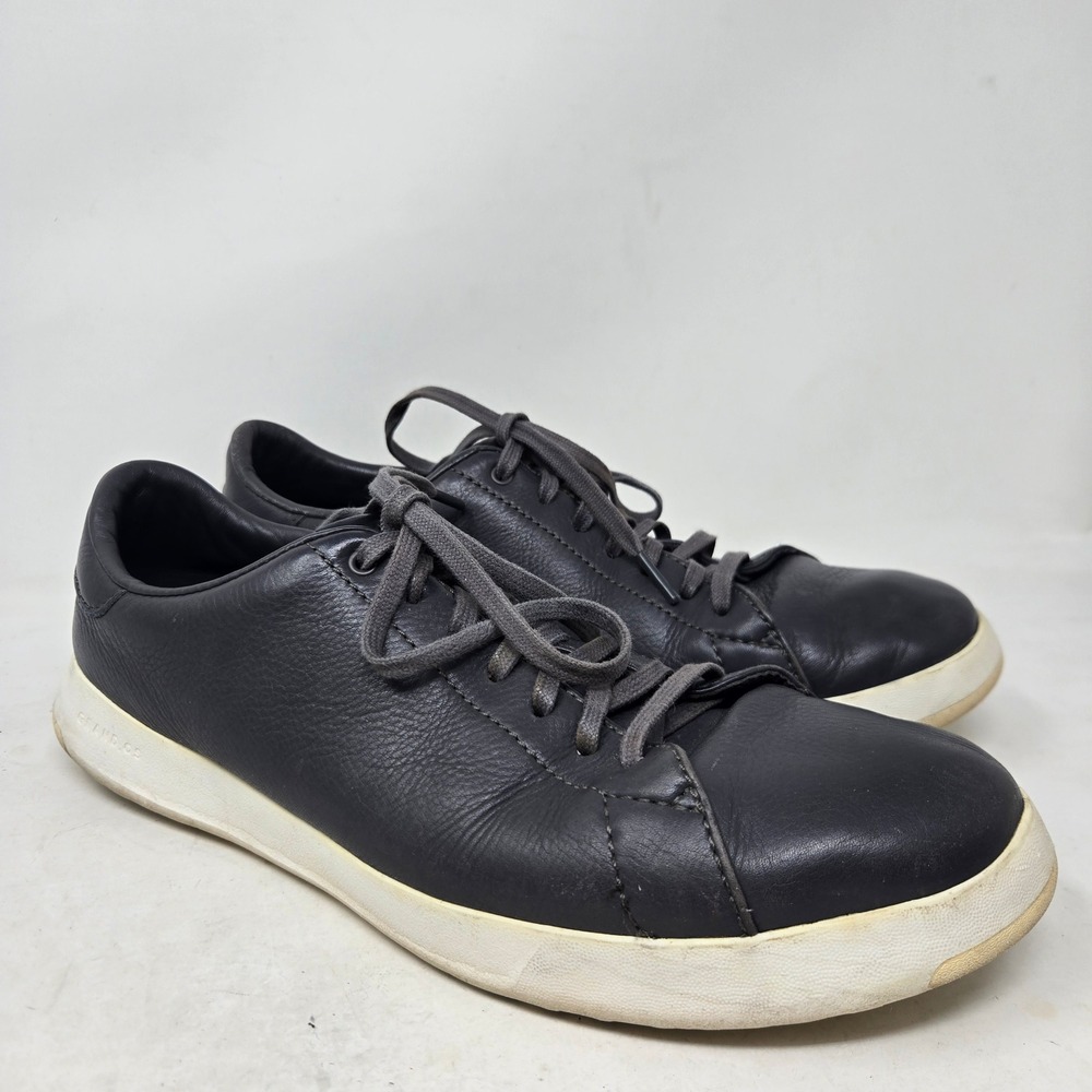 Cole Haan Grand Crosscourt‎ Mens 9.5M Gray Leather Low Top Sneakers C32442